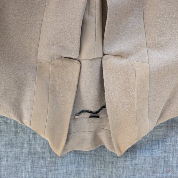 All Saints US Size 2 Wool Lyla Pea Coat in Camel Color - Picture 13 of 16